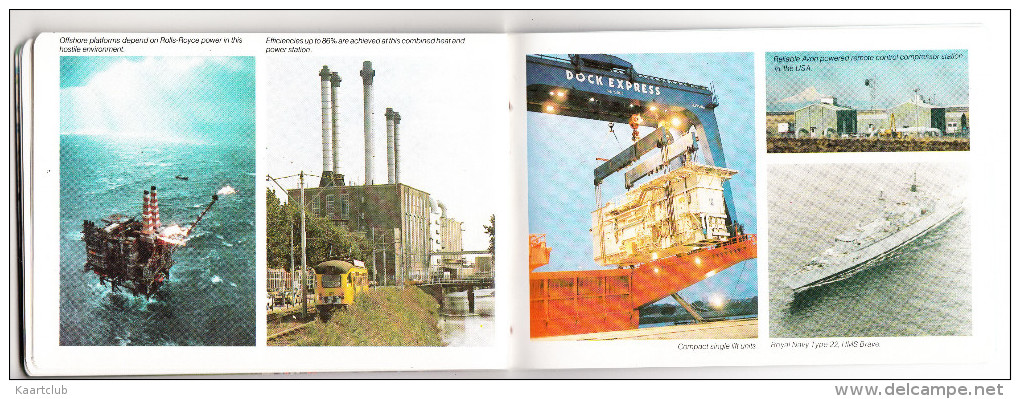 BOOKLET : ROLLS ROYCE 'Industrial And Marine Power' - Auto's