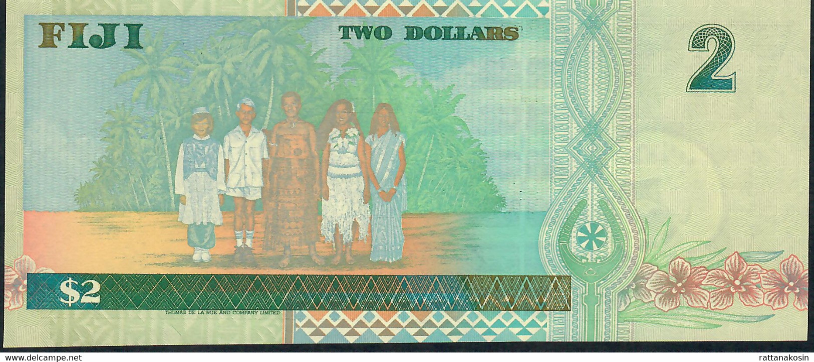 FIJI   P96  2   DOLLARS 1996 Signature 2   #AD     UNC. - Fiji