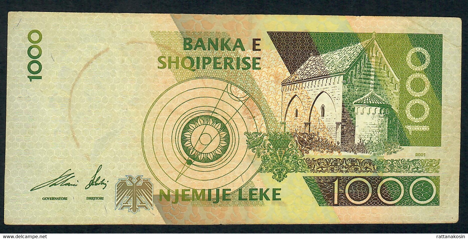 ALBANIA P69   1000  LEKE    2001 #OC       VF - Albanien