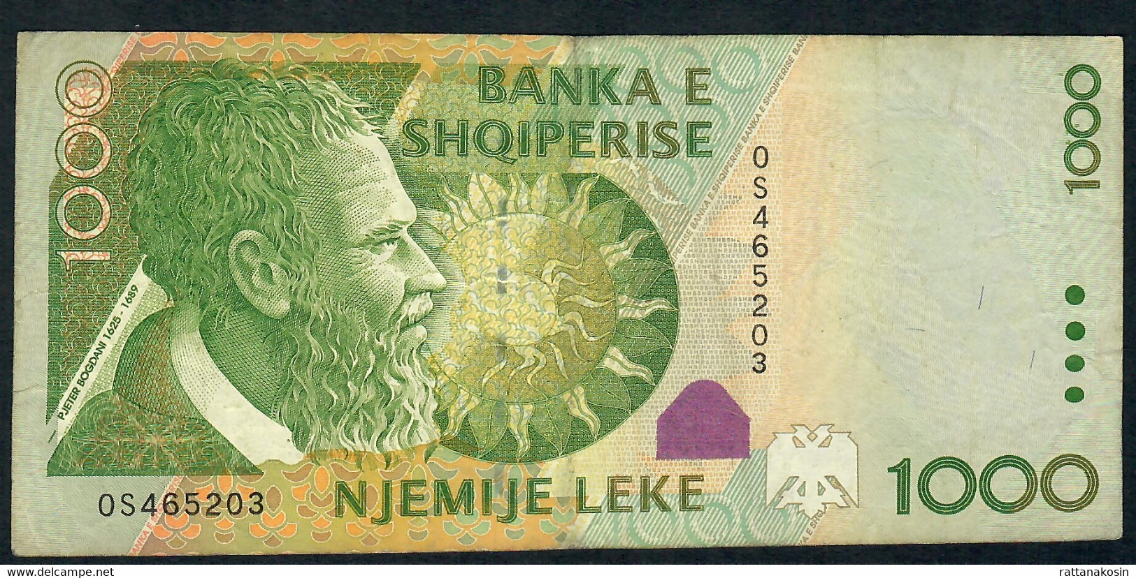 ALBANIA   P69   1000  LEKE    2001  #OS       VF - Albania