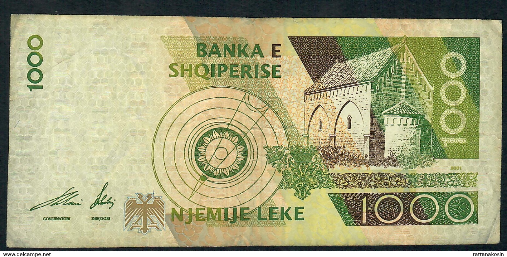 ALBANIA   P69   1000  LEKE    2001  #OS       VF - Albanien