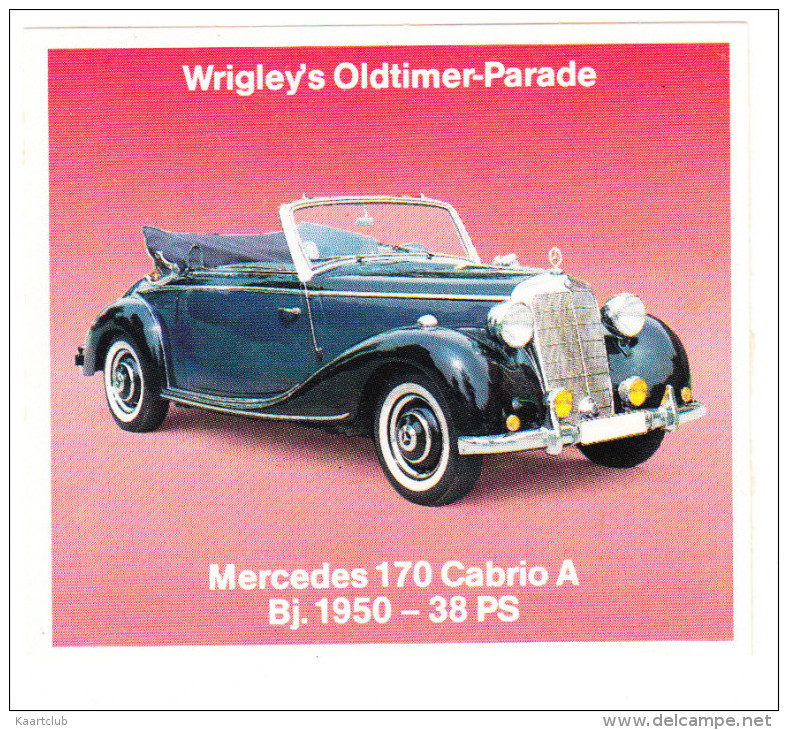 MERCEDES 170 CABRIO A  (´50) - ('Wrigley's Oldtimer-Parade') - Cars