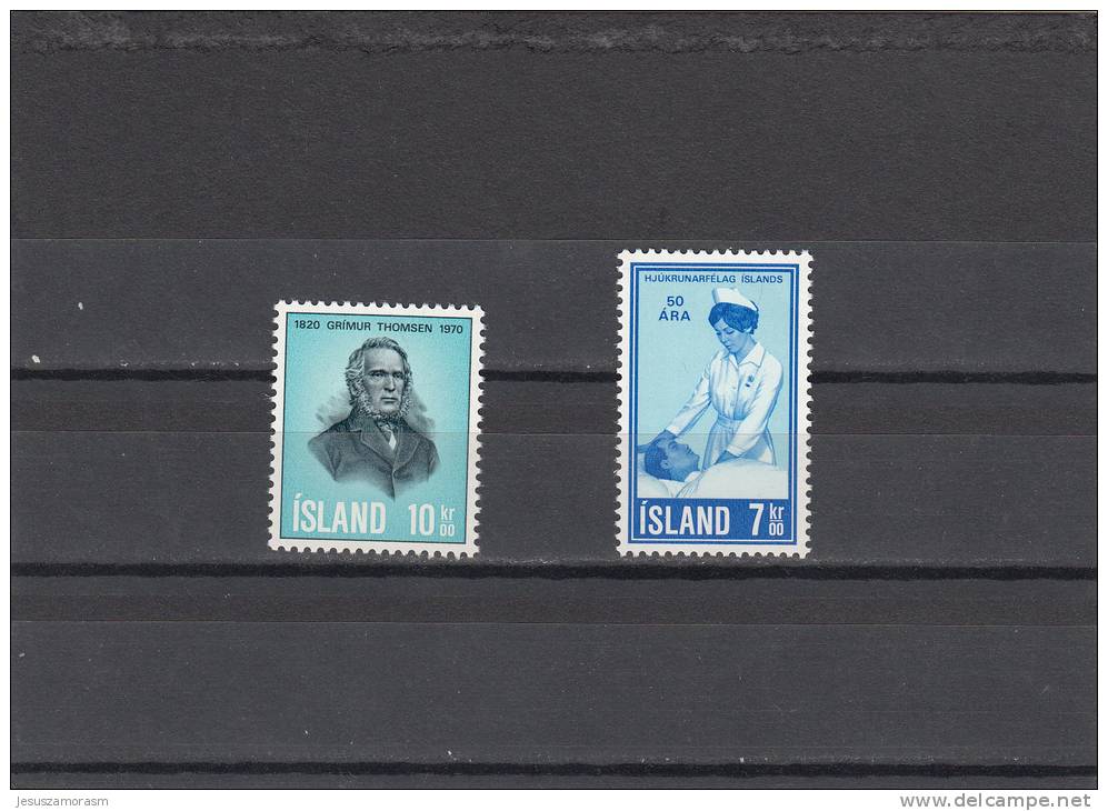 Islandia Nº 397 Al 398 - Ungebraucht