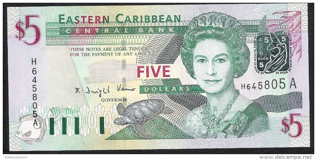 EAST CARIBBEAN STATES   P42a   5  DOLLARS   2003 #H/A     UNC. - Ostkaribik