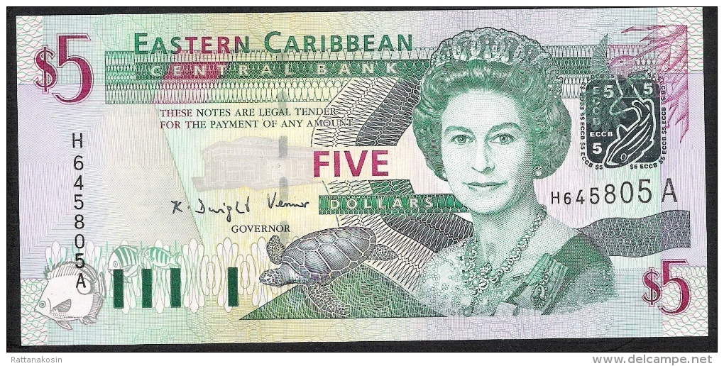 EAST CARIBBEAN STATES   P42a   5  DOLLARS   2003 #H/A     UNC. - East Carribeans