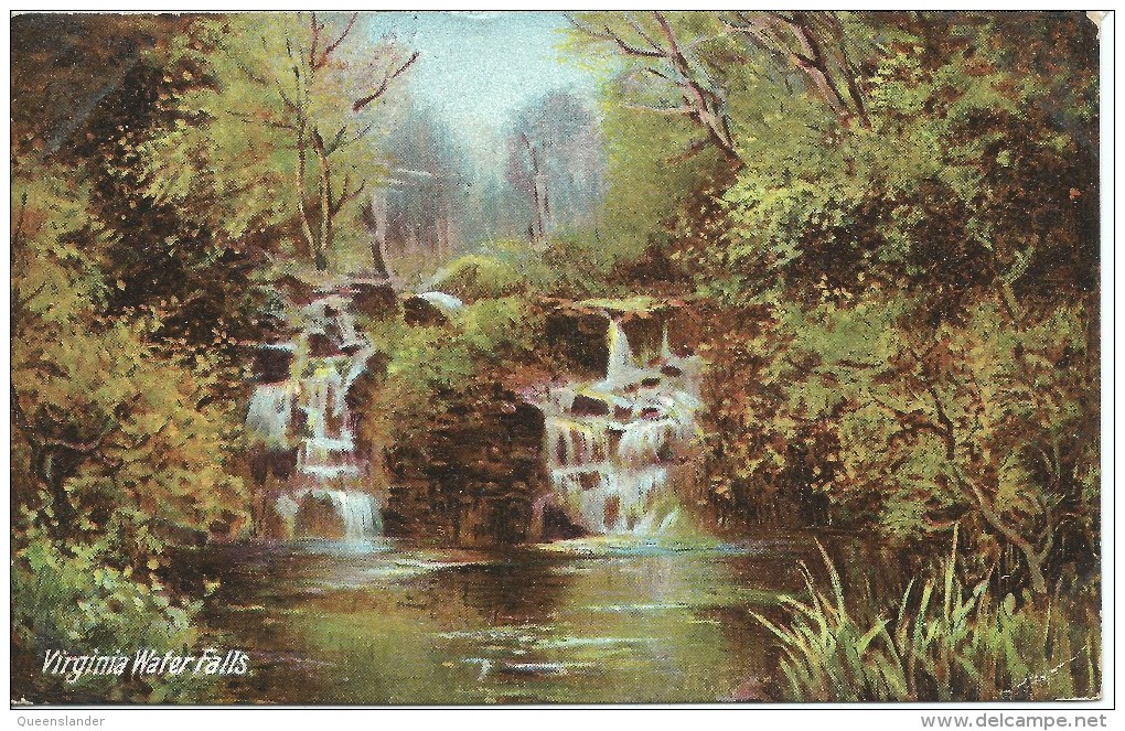 Virginia Waterfalls Langsdorff & Co 19 City Rd London EC  No 670 Used  Both Sides Shown - Buckinghamshire