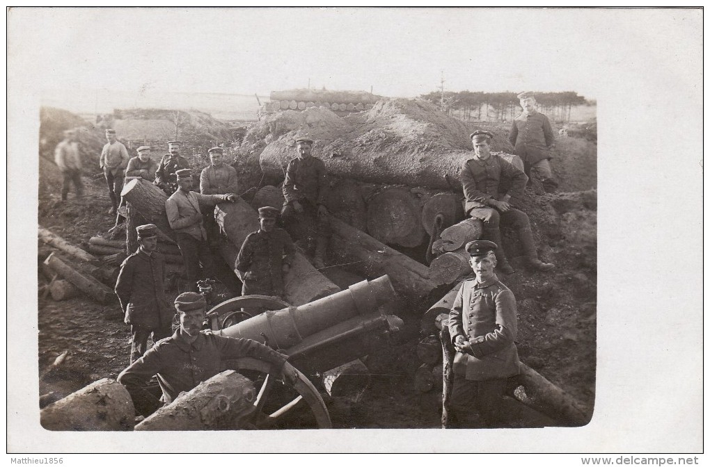 CP Photo 14-18 BARANOVITCHI (BARANAVITCHY, Biélorussie, Voblast De Brest) - Artilleurs Allemands (A78, Ww1, Wk1) - Weißrussland