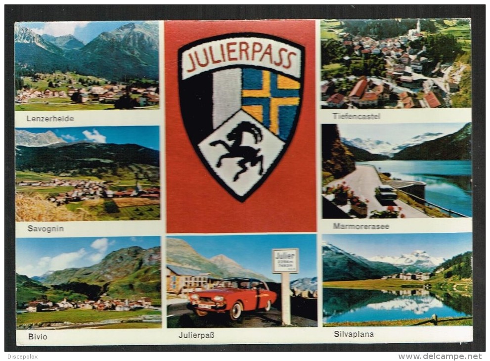 K113 Julierpass - Auto Cars Voitures - Bivio - Savognin - Tiefencastel - Silvaplana / Non Viaggiata - Bivio