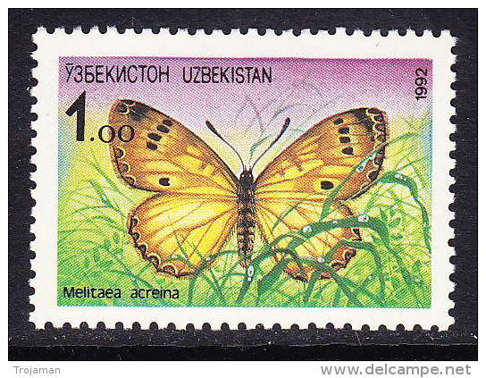 UZB-	16	UZBEKISTAN – 1992 BUTTERFLY - Vlinders