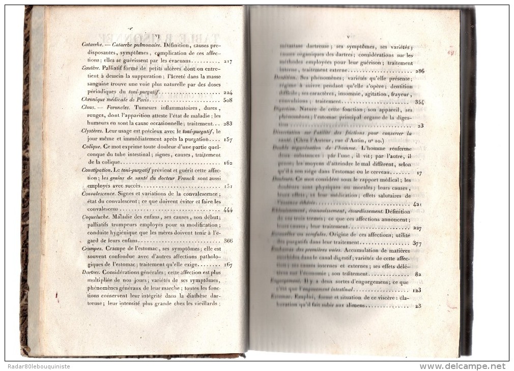 La Médecine Sans Médecin Ou Manuel De Santé.par Audin-Rouvière.XVI-562 Pages.frontispice:portrai T De L´auteur.1 Gravure - 1801-1900