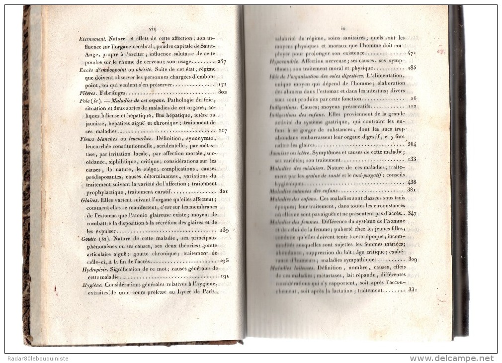 La médecine sans médecin ou manuel de santé.par Audin-Rouvière.XVI-562 pages.frontispice:portrai t de l´auteur.1 gravure