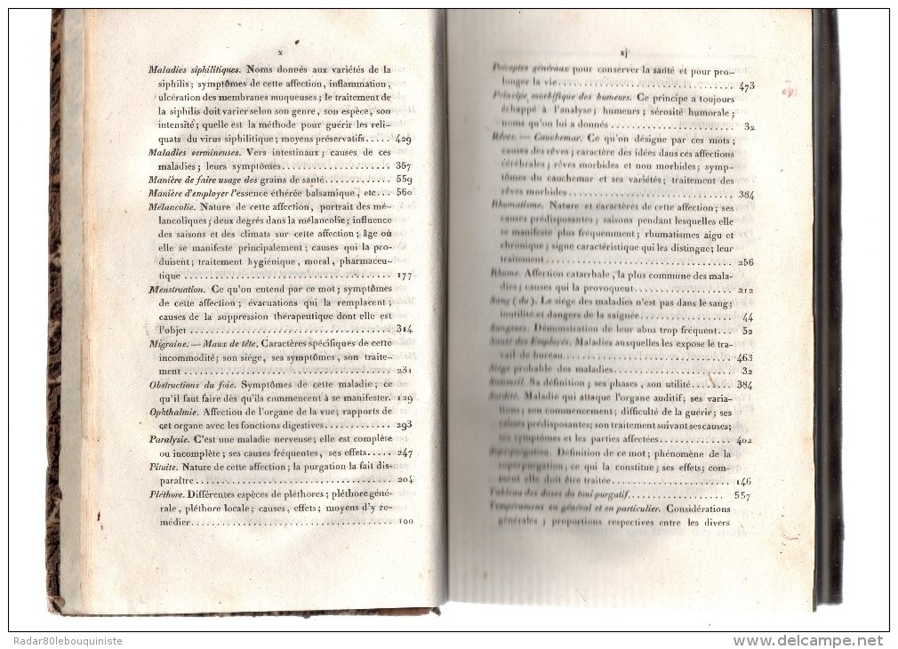 La médecine sans médecin ou manuel de santé.par Audin-Rouvière.XVI-562 pages.frontispice:portrai t de l´auteur.1 gravure