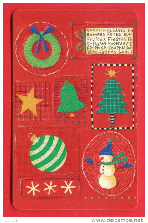 H117 / MOBIKA - UNICEF - HAPPY HOLIDAYS , Snowman , TREE , BELL Phonecards Télécartes Telefonkarten Bulgaria Bulgarie - Bulgarien