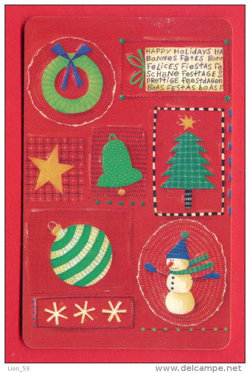 H118 / MOBIKA - UNICEF - HAPPY HOLIDAYS , Snowman , TREE , BELL Phonecards Télécartes Telefonkarten Bulgaria Bulgarie - Bulgarien