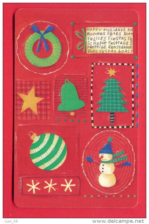 H119 / MOBIKA - UNICEF - HAPPY HOLIDAYS , Snowman , TREE , BELL Phonecards Télécartes Telefonkarten Bulgaria Bulgarie - Bulgarien