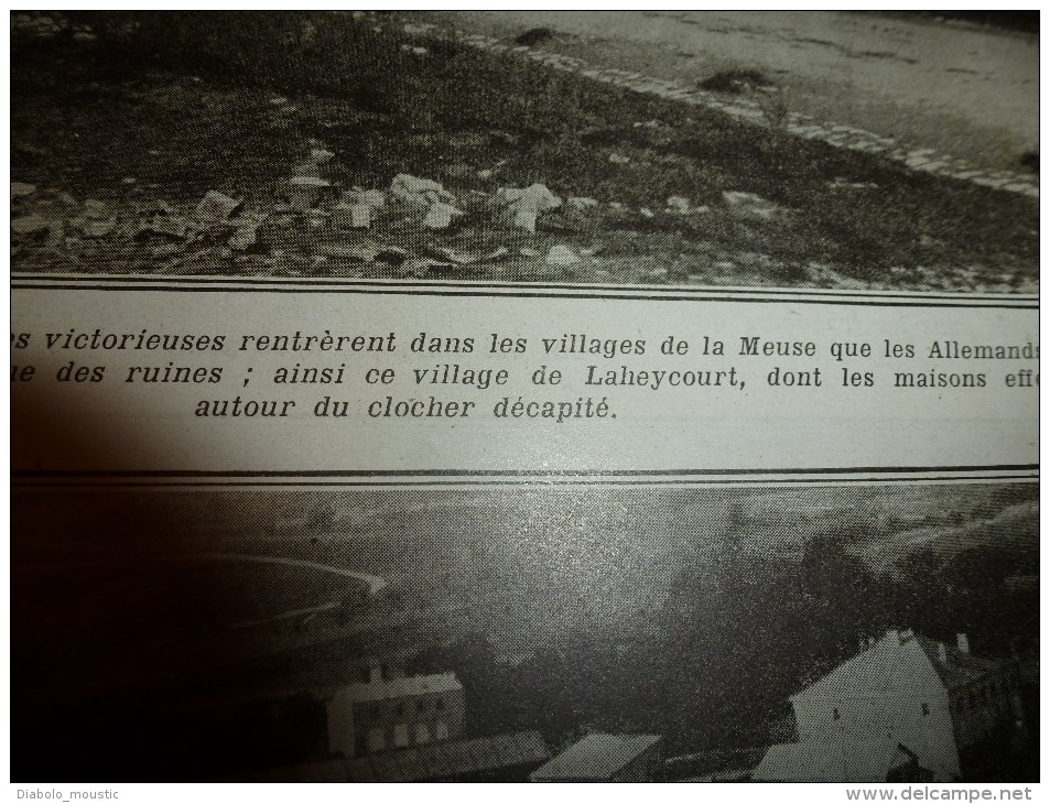 1915 JOURNAL de GUERRE(Le Pays de France):Tarvis;Clermont-en-Argonne;Laheycourt;SORLINGUES;Oesel;Riga; Flotte allemnde