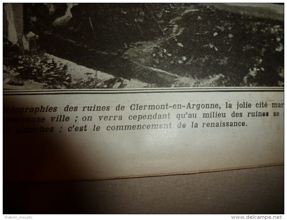 1915 JOURNAL de GUERRE(Le Pays de France):Tarvis;Clermont-en-Argonne;Laheycourt;SORLINGUES;Oesel;Riga; Flotte allemnde