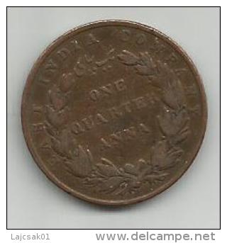 G2  India One Quarter Anna 1835. East India Company - India