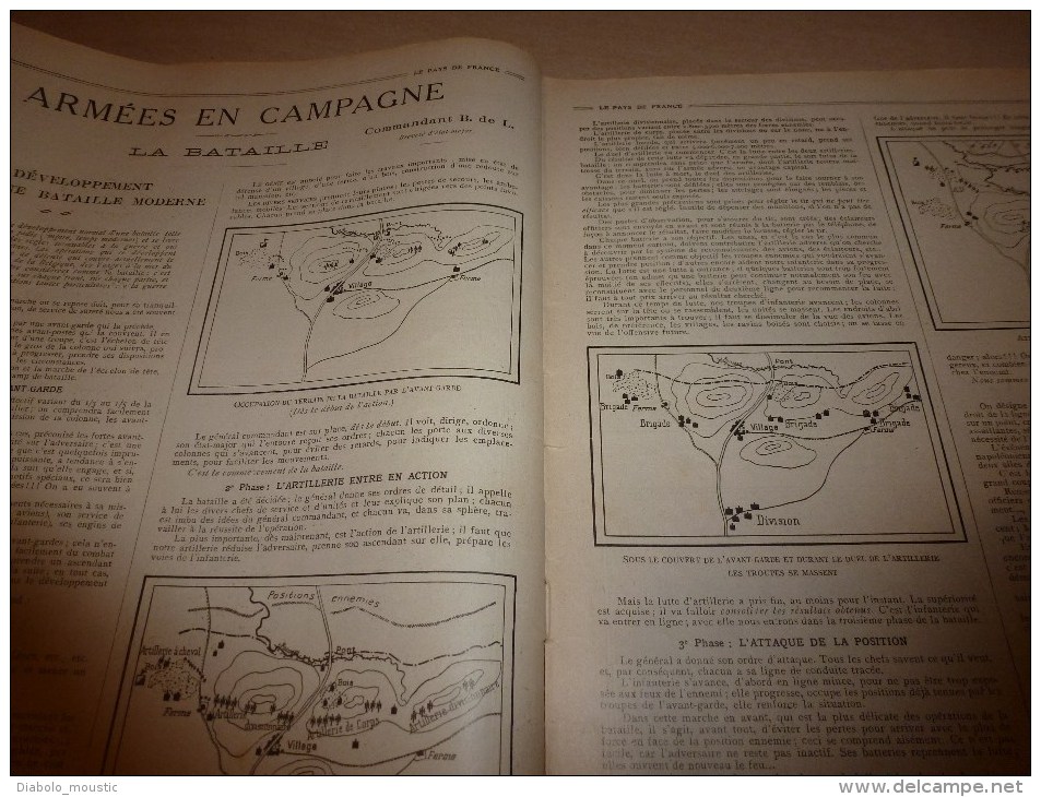 1915 JOURNAL De GUERRE(Le Pays De France):Vauquois;MITRAILLEUSE;Navire PROVENCE;Proti,Antizoni,Halki,Prinkipo,Tchardak - Français