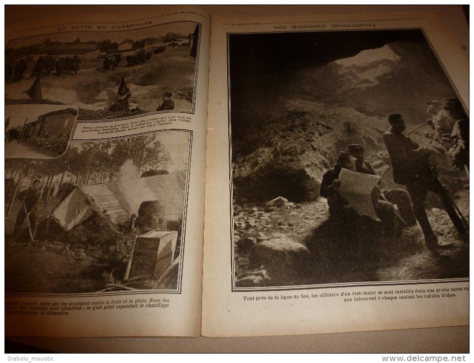 1915 JOURNAL de GUERRE(Le Pays de France):Vauquois;MITRAILLEUSE;Navire PROVENCE;Proti,Antizoni,Halki,Prinkipo,Tchardak
