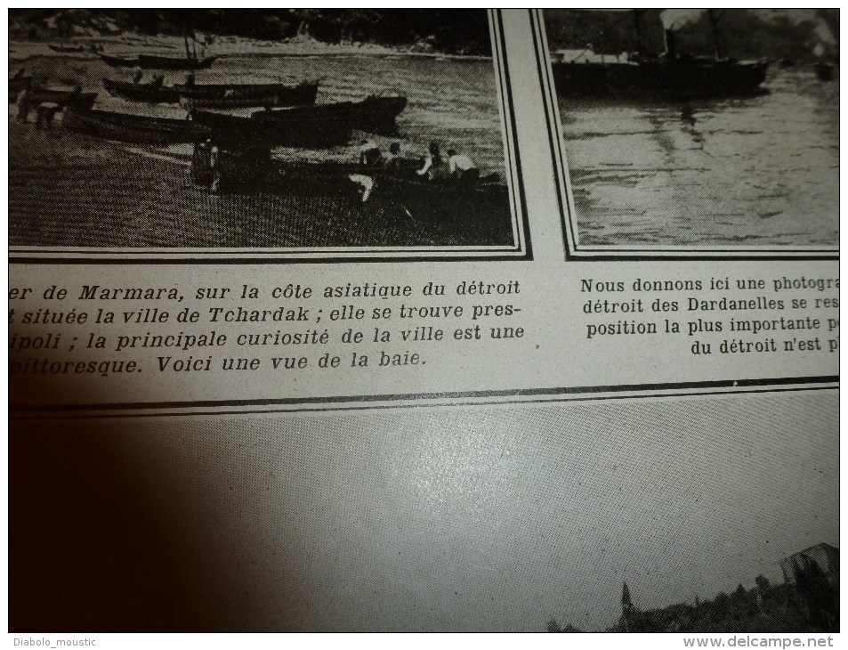 1915 JOURNAL de GUERRE(Le Pays de France):Vauquois;MITRAILLEUSE;Navire PROVENCE;Proti,Antizoni,Halki,Prinkipo,Tchardak