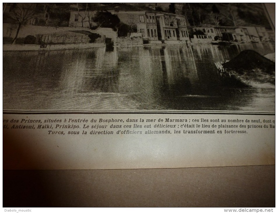 1915 JOURNAL de GUERRE(Le Pays de France):Vauquois;MITRAILLEUSE;Navire PROVENCE;Proti,Antizoni,Halki,Prinkipo,Tchardak