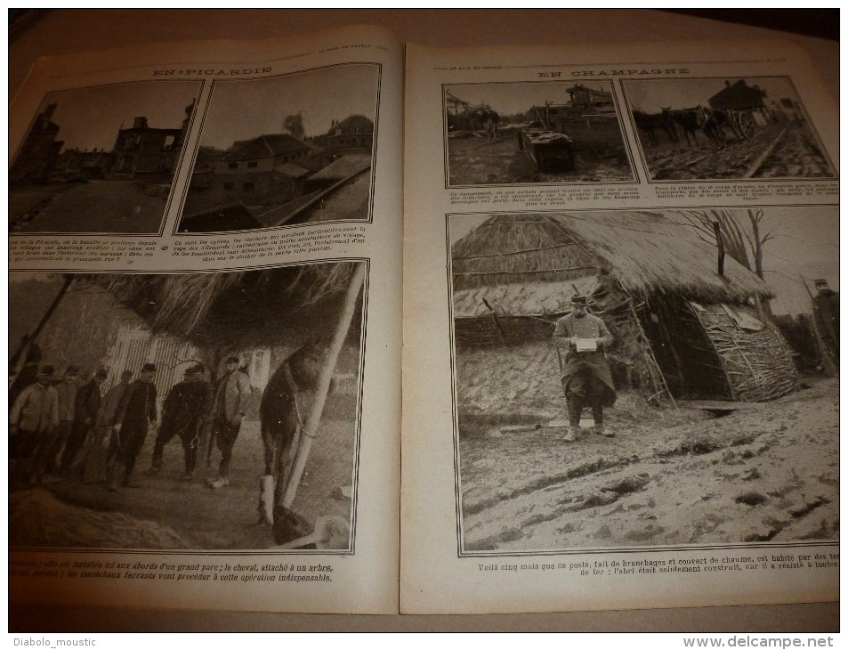 1915 JOURNAL de GUERRE(Le Pays de France):Spahis;Haïdar-Pacha;San-Stefano;Ploufragan;St-Barnabé;SOUS-MARIN;Lick;Gerdauen