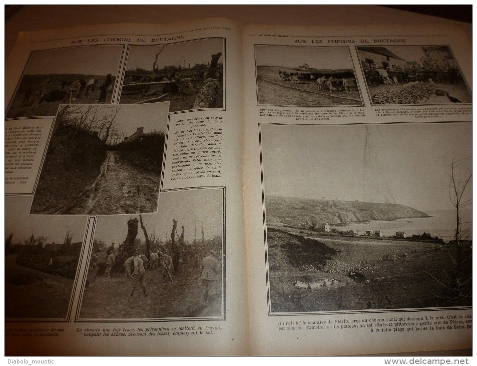 1915 JOURNAL de GUERRE(Le Pays de France):Spahis;Haïdar-Pacha;San-Stefano;Ploufragan;St-Barnabé;SOUS-MARIN;Lick;Gerdauen