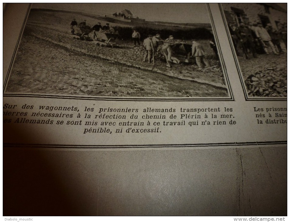 1915 JOURNAL de GUERRE(Le Pays de France):Spahis;Haïdar-Pacha;San-Stefano;Ploufragan;St-Barnabé;SOUS-MARIN;Lick;Gerdauen