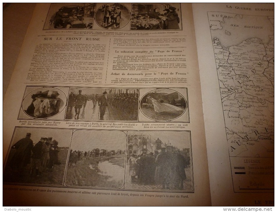 1915 JOURNAL de GUERRE(Le Pays de France):Spahis;Haïdar-Pacha;San-Stefano;Ploufragan;St-Barnabé;SOUS-MARIN;Lick;Gerdauen