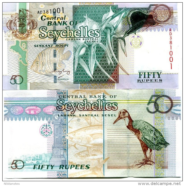 SEYCHELLES P 42, P42, ND 2005 50 RUPEE , UNC - Seychellen