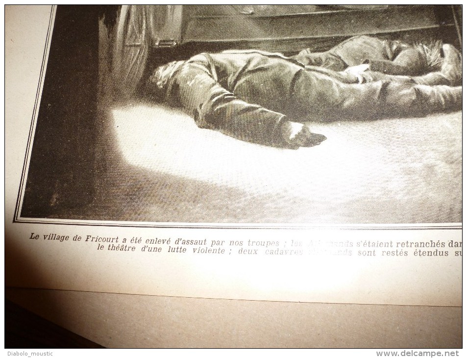 1915 JOURNAL de GUERRE(Le Pays de France):Lunéville;Limoges ;Fricourt;Péniches-Ambulances;PROJECTILES et EXPLOSIFS;Dijon