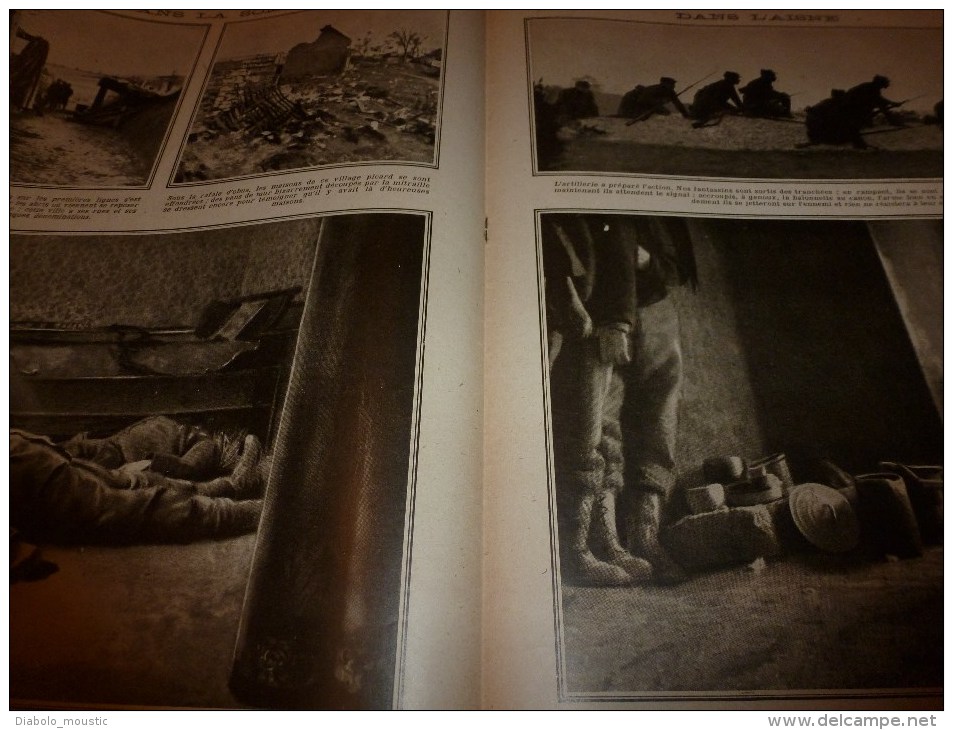 1915 JOURNAL de GUERRE(Le Pays de France):Lunéville;Limoges ;Fricourt;Péniches-Ambulances;PROJECTILES et EXPLOSIFS;Dijon