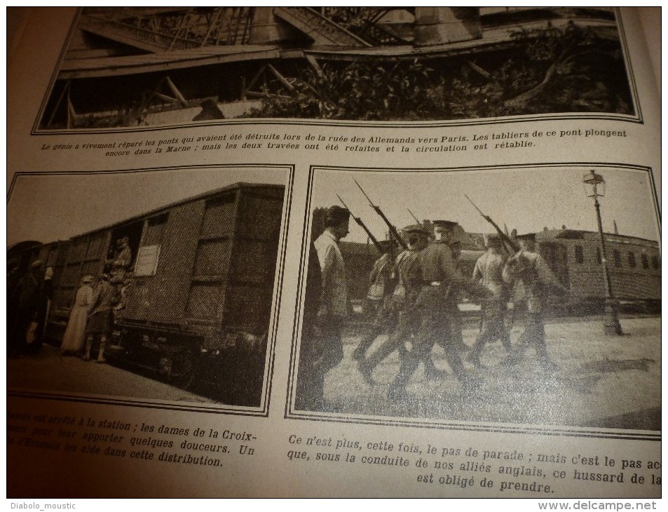 1915 JOURNAUX de GUERRE(Le Pays de France):La Thur;Trilport;St-Etienne- du-Temple;Rambervilliers; Soldats-Bucherons..etc