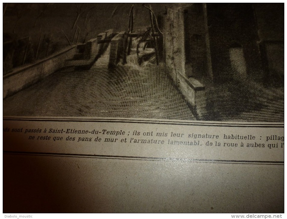 1915 JOURNAUX de GUERRE(Le Pays de France):La Thur;Trilport;St-Etienne- du-Temple;Rambervilliers; Soldats-Bucherons..etc