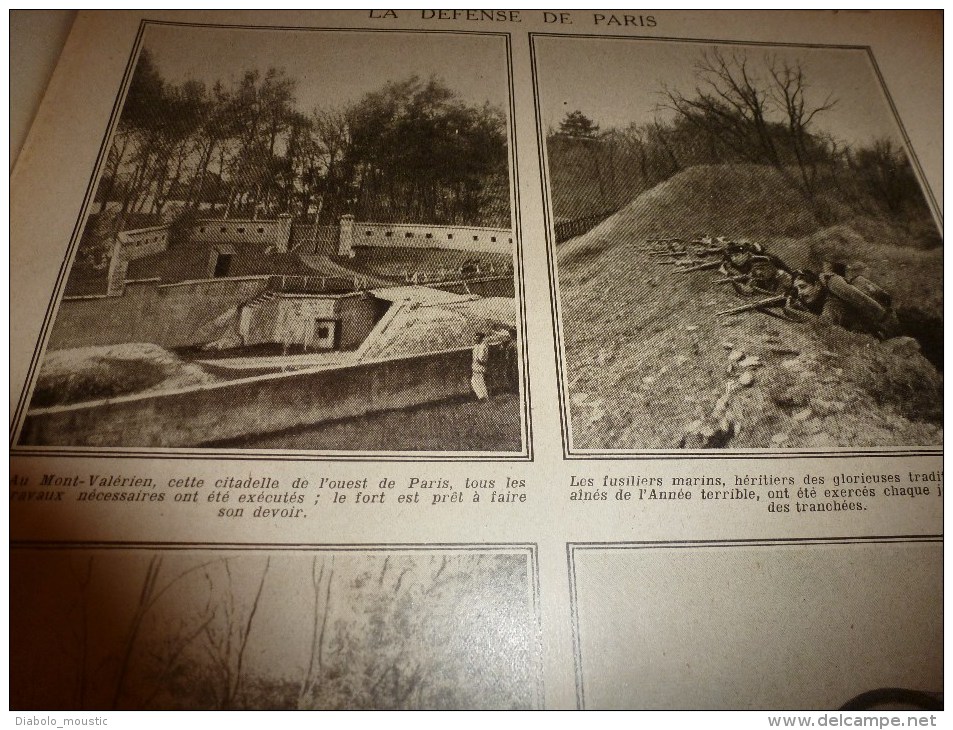 1915 JOURNAUX de GUERRE(Le Pays de France):La Thur;Trilport;St-Etienne- du-Temple;Rambervilliers; Soldats-Bucherons..etc