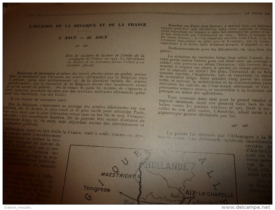 1915 JOURNAUX de GUERRE(Le Pays de France):La Thur;Trilport;St-Etienne- du-Temple;Rambervilliers; Soldats-Bucherons..etc