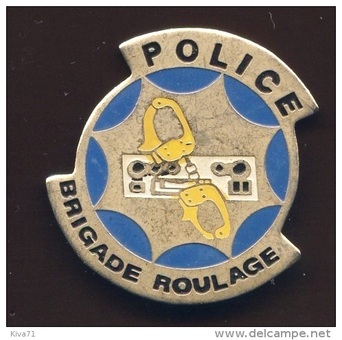 "   POLICE Brigade Roulage "   Métal   Vert Pg15 - Policia