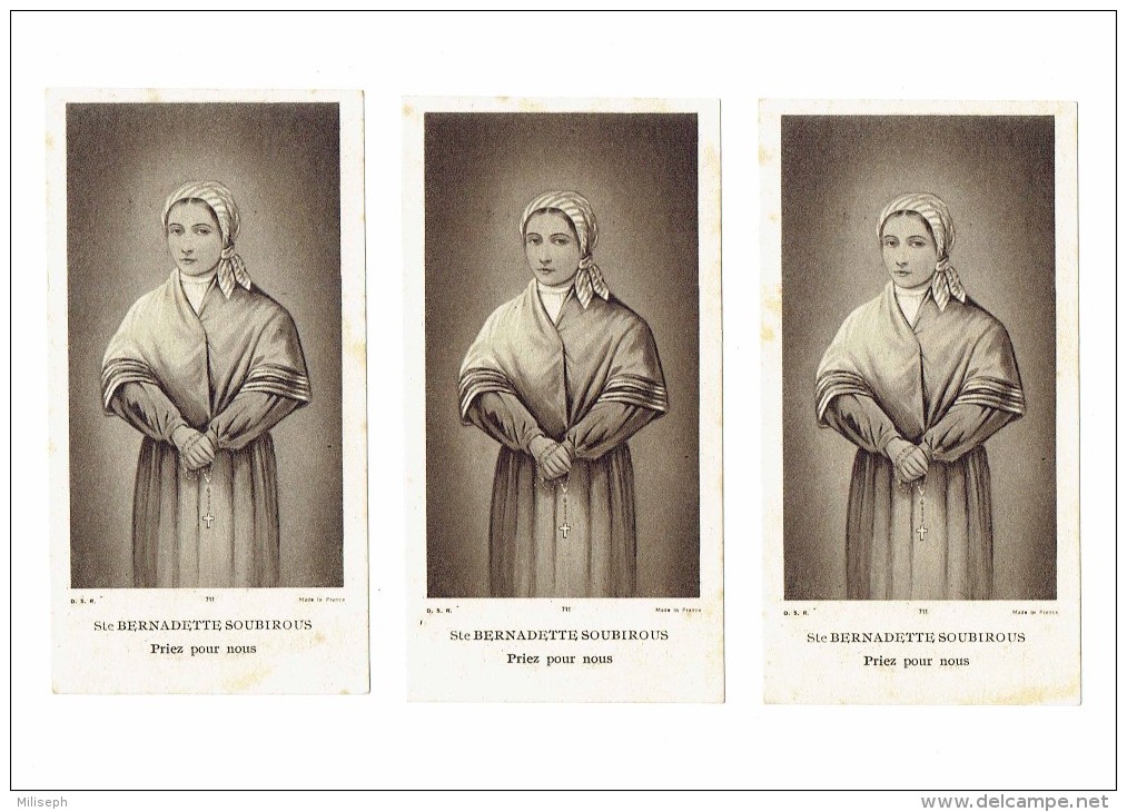 3 Souvenirs De Sainte Bernadette SOUBIROUS - Lourdes     (3645) - Religion & Esotericism