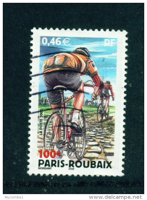 FRANCE  -  2002  Cycle Race  46c  Used As Scan - Used Stamps