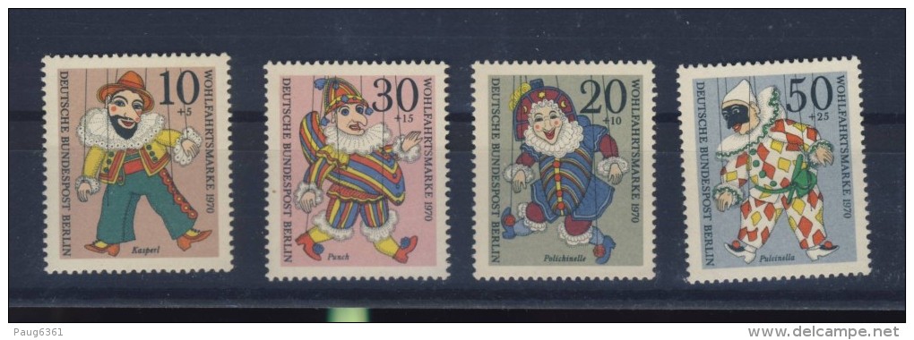BERLIN 1970 MARIONNETTES  YVERT N°335/38 NEUF MNH** - Marionnettes