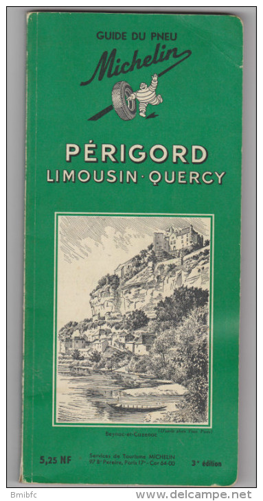 Guide Du Pneu Michelin  PERIGORD LIMOUSIN QUERCY 1961 - Michelin-Führer