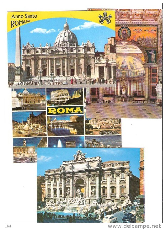 ROMA, Italia: Lot De 7 Cartes Dont 5 Neuves, TB - Colecciones & Lotes