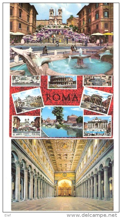 ROMA, Italia: Lot De 7 Cartes Dont 5 Neuves, TB - Collections & Lots