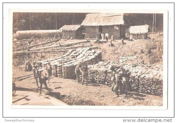 RP COLOMBIA  BOGOTA  SUBURBS? A STEAMER SHIPYARD SELLING WOOD Impresa En El Gabinete Artistico Bogota SEE MESSAGETOBACK - Colombia