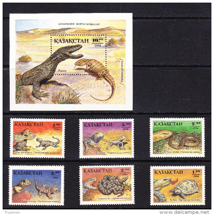 KAZ-	29	KAZAKHSTAN – 1994 REPTILES - Serpents