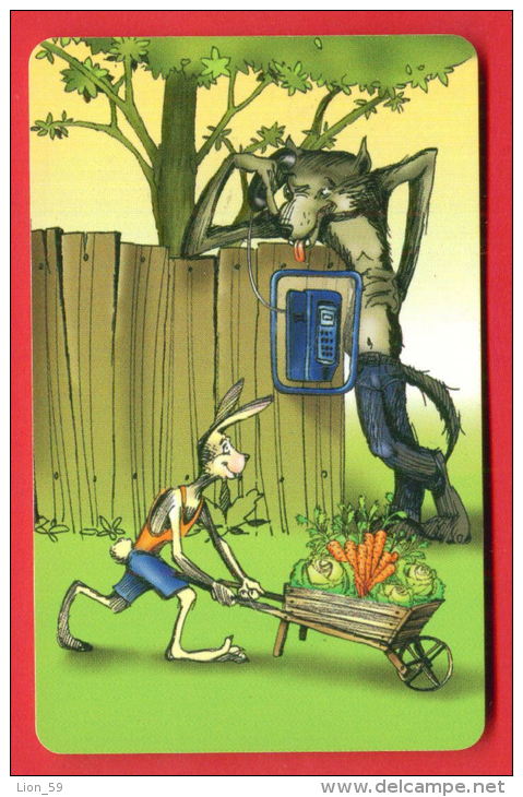 H317 / MOBIKA - RABBIT WOLF PHONE CABBAGE AND CARROTS  Phonecards Télécartes Telefonkarten Bulgaria Bulgarie Bulgarien - Telephones