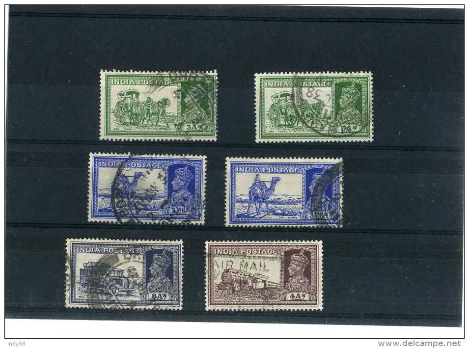 - GRANDE BRETAGNE . INDE 1936/47 . TIMBRES OBLITERES - 1936-47 King George VI