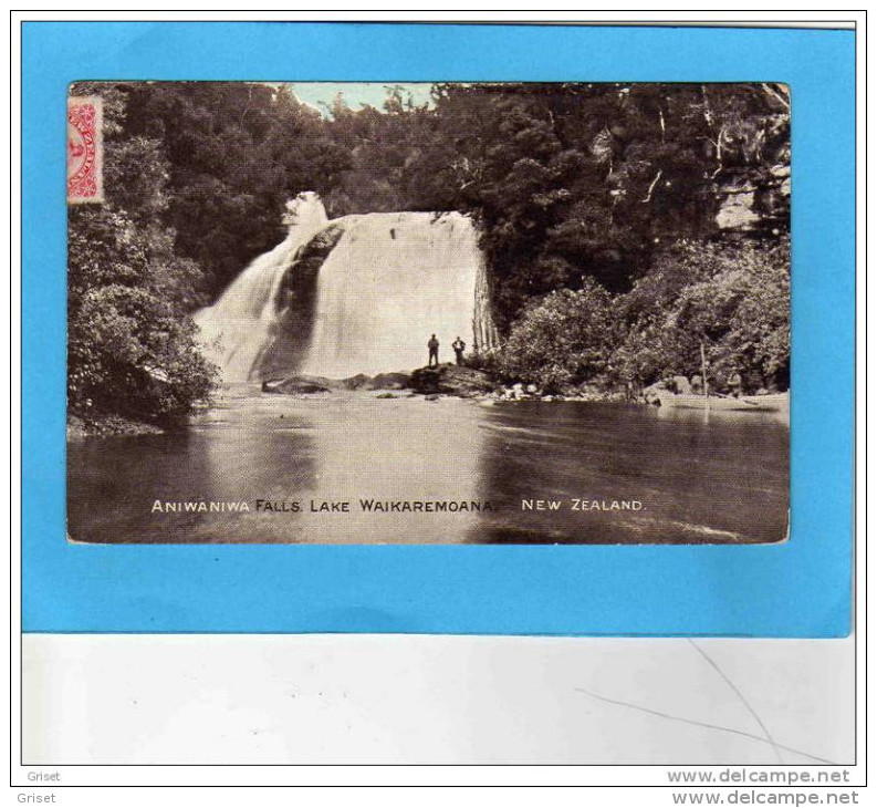 Nouvelle Zélande-aniwaniwa-falls Lake Waikaremoana-animée -a Voyagé Pour Belgique 1908-belle Oblitération - New Zealand