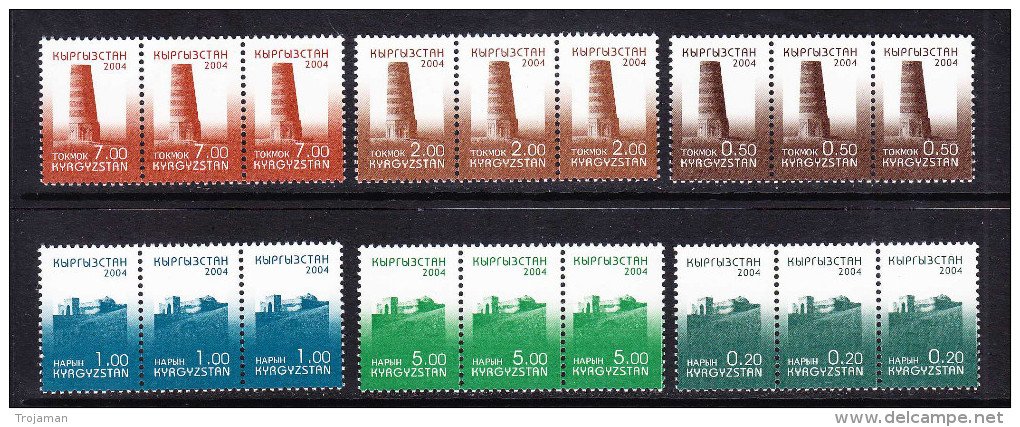 KGZ-	49	KYRGYSZTAN – 2004 TOKMOK, NARYN. STARTING PRICE FOR THE ONE SET - Moschee E Sinagoghe